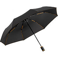 Зонт cкладной полуавтомат Fare 5584 WS Eco (Black/Orange)