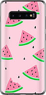 Чехол на Samsung Galaxy S10 Plus Розовый арбуз "4314u-1649-9409"