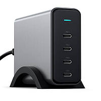 Мережний адаптер Satechi 165W USB-C 4-Port PD GaN Charger Space Gray (ST-UC165GM-EU)