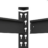 Стелаж поличний 2160х1200х400 мм, 300 кг,5 полиць із ДСП фарбований, стелаж для офісу, гаража, магазину, фото 4