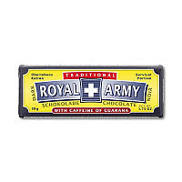 Швейцарский чёрный армейский шоколад Royal Army с гуараной