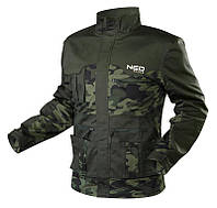 Рабочая куртка Neo Tools CAMO усиленная Oxford размер XL Камуфляж (81-211-XL)