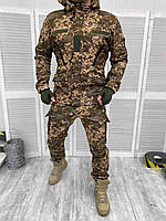 Осенний тактический костюм горка пиксель Военный костюм ВСУ пиксель армейская форма для военных