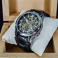 Мужские часы Forsining 8260 Silver-Black