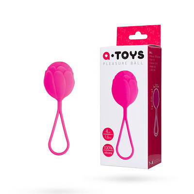 Вагінальна кулька Toyfa A-Toys, силікон, рожевий, ø 3,5 см