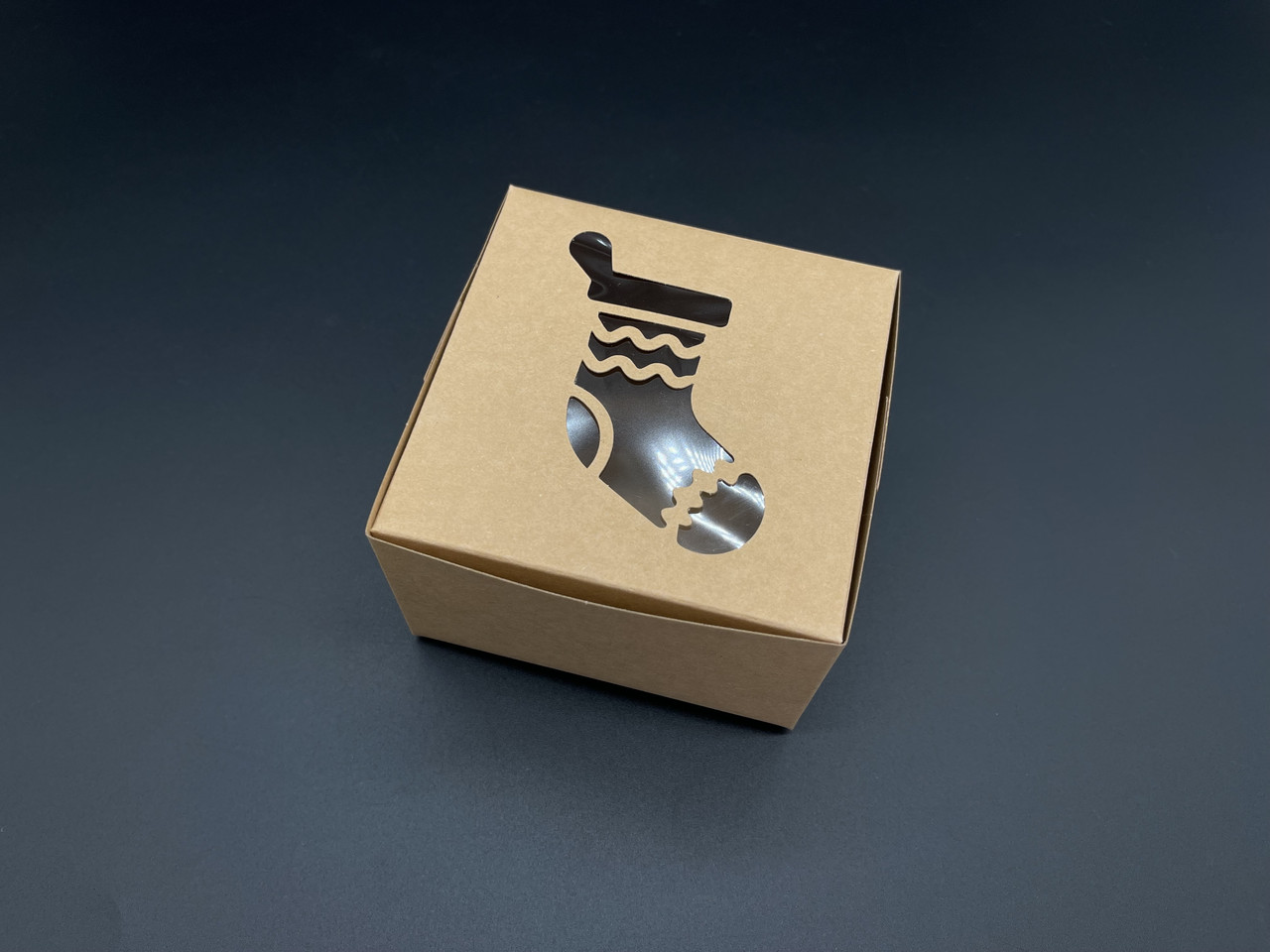 Упаковка для тортів, капкейків, пряників. Крафтовий колір. 10х10х6см, фото 1