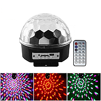 Светодиодный дискошар LED Magic Ball Light MP3 6 цветов