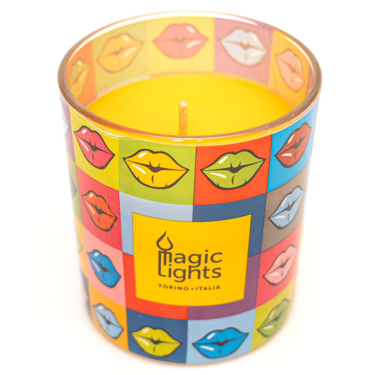 Ароматична свічка Magic Lights, аромат Апельсин, губи, 7,5*8,4 см, помаранчева (40010-6)