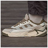 Мужские кроссовки Adidas Niteball 2.0 White Olive, кожаные кроссовки адидас найтбол 2.0 замшевые