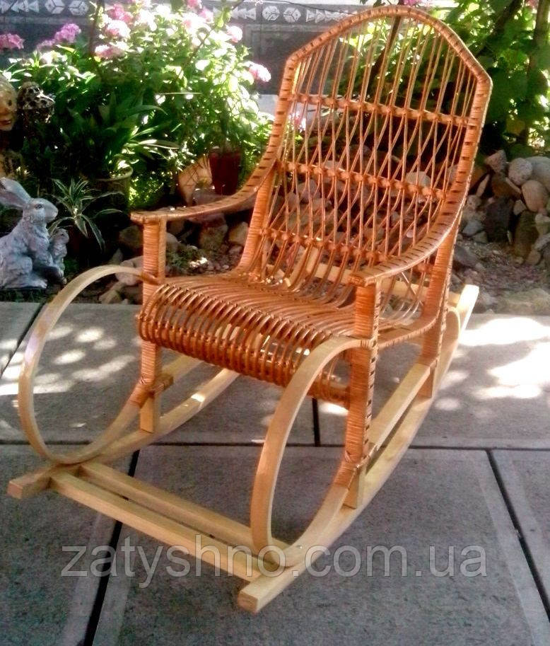 Крісло гойдалка букова з лози
