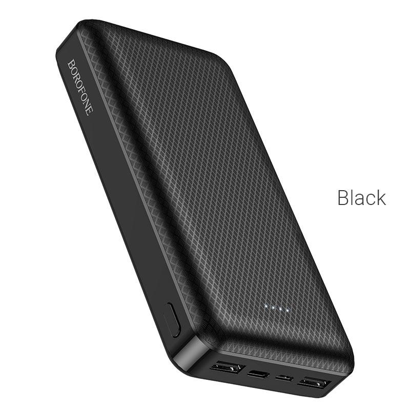 Портативний зарядний пристрій BOROFONE BJ3A Minimalist power bank(20000mAh) / black