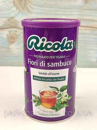 Чай гранульований трав'яний із квітами бузини Ricola Fiori di Sambuco 200 г Швейцарія