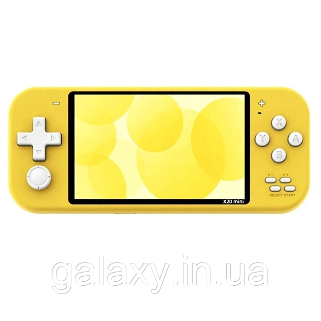 Ігрова консоль X20 Mini портативна приставка 1300 мА·год 4.3" YELLOW