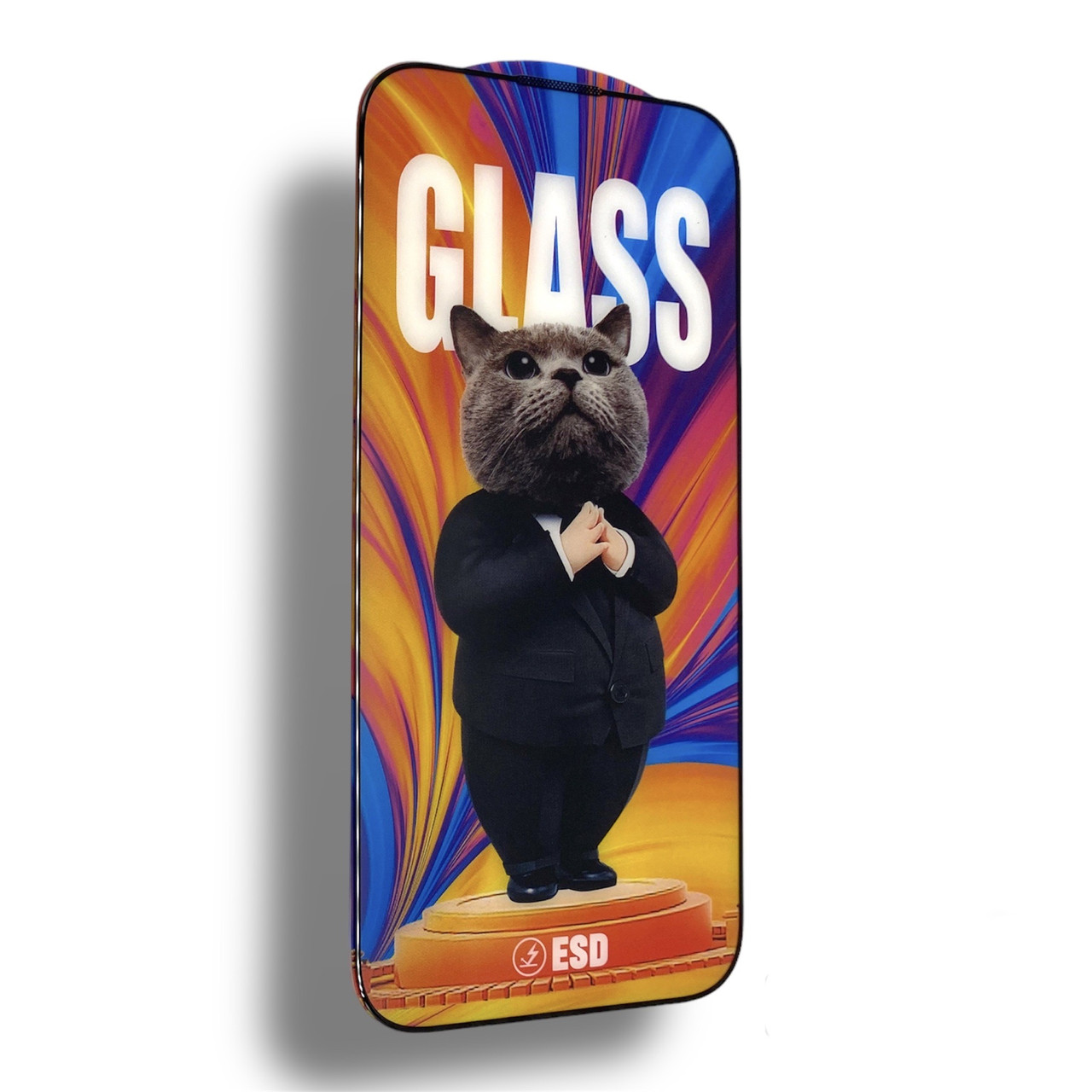 Захисне скло CDK Full Glue Cat ESD Anti-Dust для Apple iPhone 15 (016168) (black)