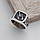 Печатка срібна чоловіча з чорною емаллю знак зодіаку Рак масивна, фото 4