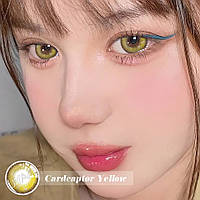 Цветные контактные жёлтые линзы под натуральный Cardcaptor Yellow