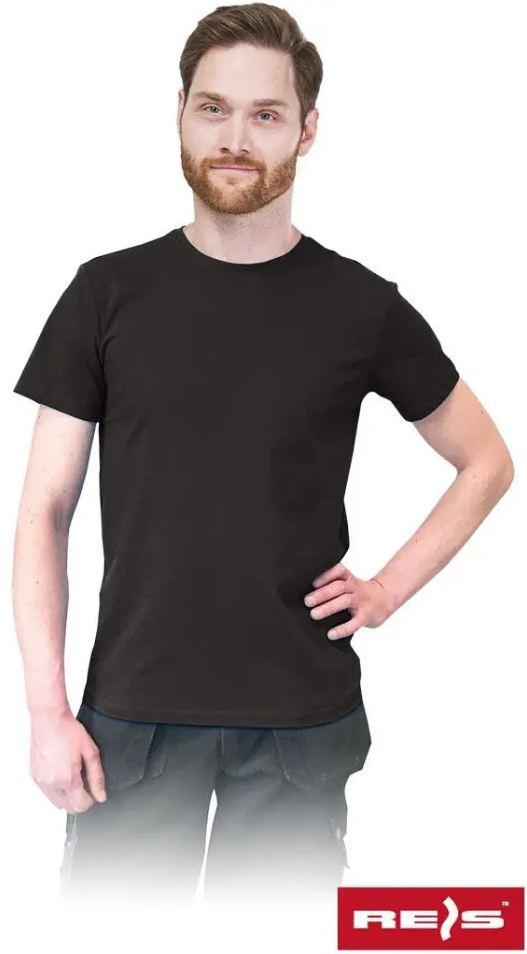 Чорна чоловіча футболка TSR-SLIM B великого розміру XL, фото 1