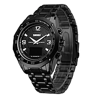 Мужские наручные часы Skmei 1464 Kompass Pro (Черный)