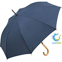 Зонт-трость полуавтомат с деревянной ручкой Fare 1134 (Blue)
