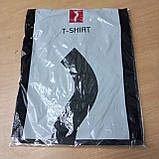 Чорна чоловіча футболка TSR-SLIM B великого розміру XL, фото 4