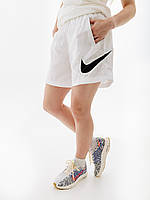 Женские Шорты Nike W NSW ESSNTL WVN HR SHORT HBR Белый M (7dDM6739-100 M)