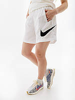 Женские Шорты Nike W NSW ESSNTL WVN HR SHORT HBR Белый L (7dDM6739-100 L)