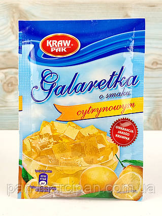 Желе лимон Kraf Pak Galaretka, 70 г (Польща)