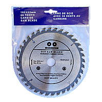 Диск пильний, 180x22 мм, 36T, з напайками, "Inter-craft"