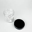 Пластикова банка 150 мл з чорною кришкою 63 мм (1/уп/10шт), фото 2