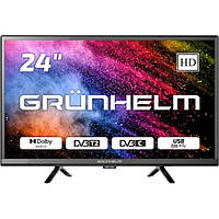 LED Телевізор 24" Grunhelm 24H300-T2 Black