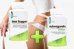 Diet Support + Ashwagandha (Ашваганда) посилений комплекс для схуднення та корекції фігури