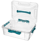 Контейнер з зажимами та ручкою 10л, фото 3