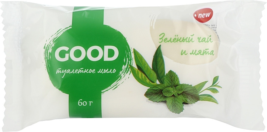 Мило туалетне "GOOD" 60 г Зелений чай і м'ята