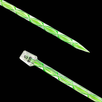 Прямі пластикові спиці 6 мм