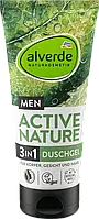 Alverde Men Duschgel Active Nature 3 in 1 Чоловічий гель для душу 3 в 1 з екстрактом хмелю та м'яти 200 мл