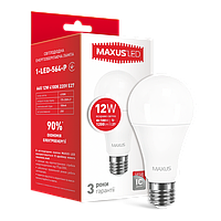 LED-лампа MAXUS A65 12W яскраве світло 220 V E27 (1-LED-564-P)