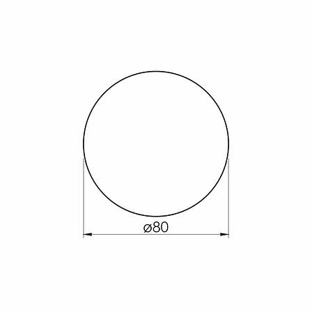 Дзеркало для ванної кімнати VOLLE LUNA 1648.50078800 80 см Арт. 1648.50078800, фото 2