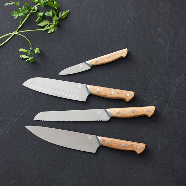 НАБОР НОЖЕЙ FORESTA MORSØ 4шт нож шеф-повара, нож для хлеба, нож ...