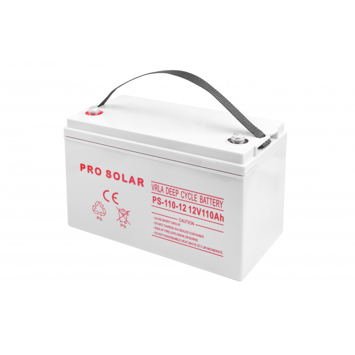 Гелевий акумулятор 12 вольт 110 ампер акумуляторна батарея Volt Polska Deep Cycle VPRO Solar 12V 110 Ah VRLA