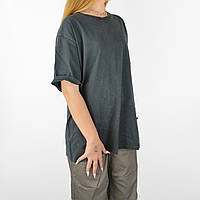 Футболка оверсайз варена L Сірий