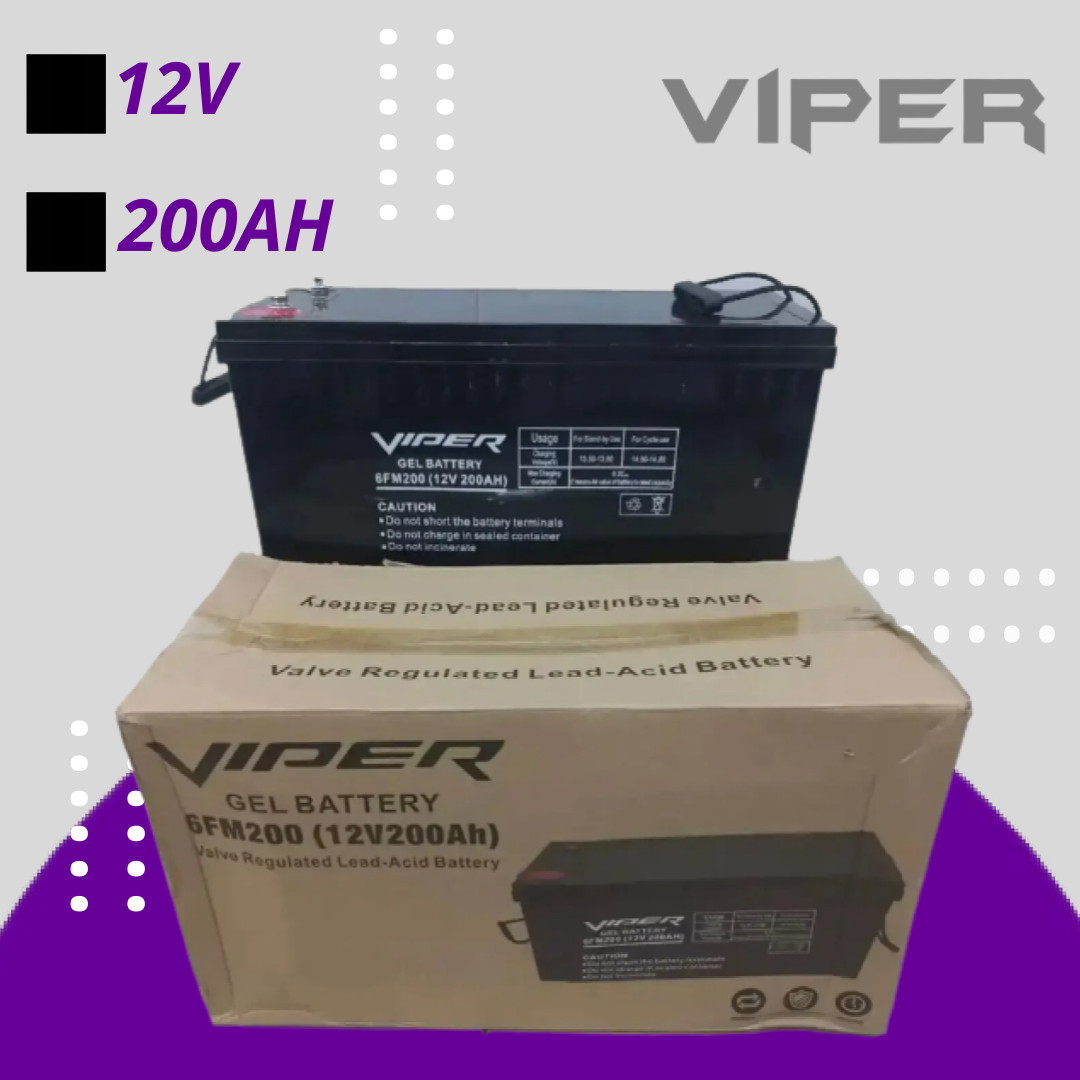 Купить Гелевый аккумулятор Viper 6-FMM-200 12V 200AH аккумулятор 12 ...