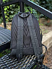 Рюкзак Louis Vuitton чорний у клітинку чоловічий жіночий класичний Луї Віттон, фото 4