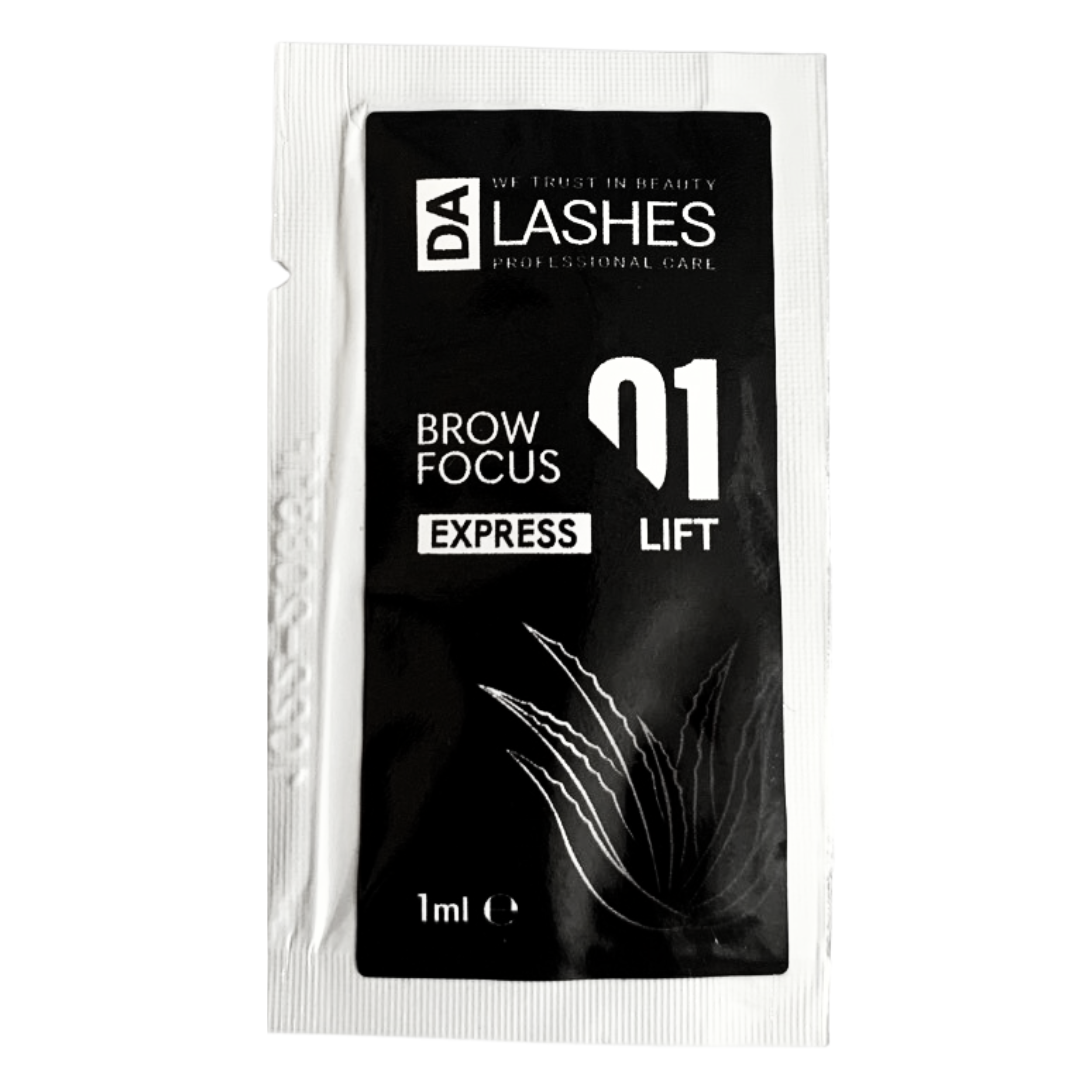 Dalashes Brow focus Express STEP 1 (LIFT) Розчин для ламінування брів в саше (1 ml)