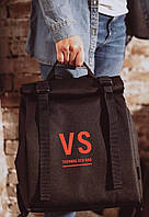 Брендований терморюкзак Фастекс VS Thermal Eco Bag чорного кольору