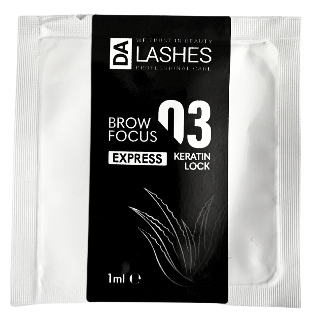 Dalashes Brow focus Express STEP 3 (Keratin Lock) Розчин для ламінування брів в саше (1 ml)