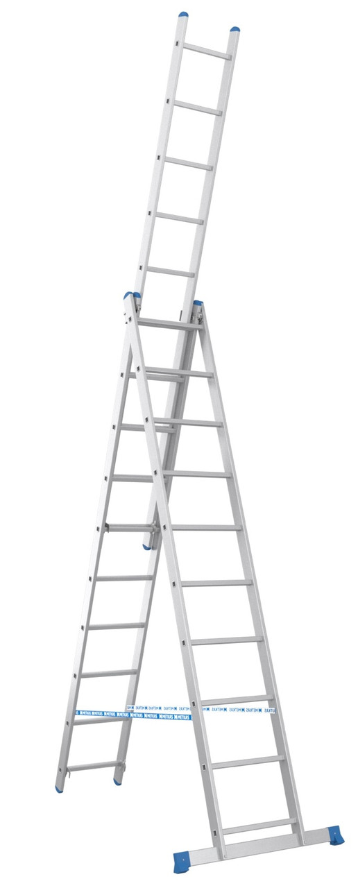 Драбина алюмінієва трисекційна 3х10 (5,6 м), фото 1