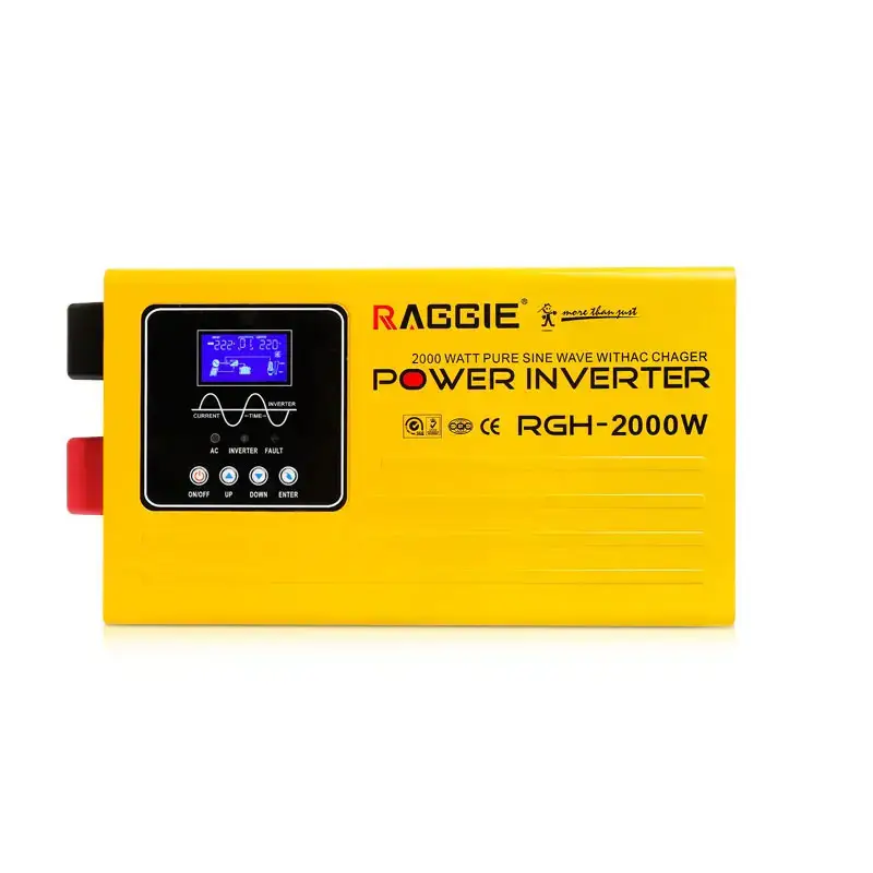 Інвертор (перетворювач) RAGGIE RGH-2000W 24V з правильною синусоїдою+зарядний пристрій