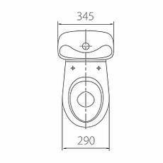 Унітаз-компакт KOLO Bambi S10990000 дитячий із сидінням з поліпропілену, фото 3