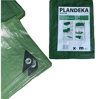 Тент зелений 4*5 м Plandeka