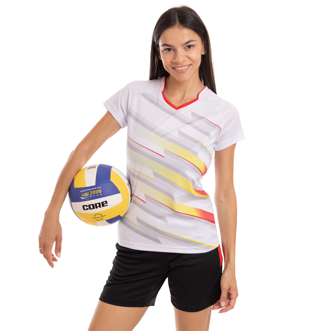 Волейбольна форма жіноча Lingo LD-P828-1 (зріст 145-170 см, білий)
